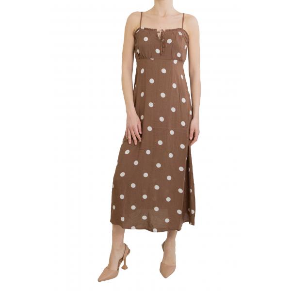 Vestito lungo con pois Only 
